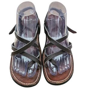 NIMROD Israeli Sandals Handmade 100% Leather Sz 9.5